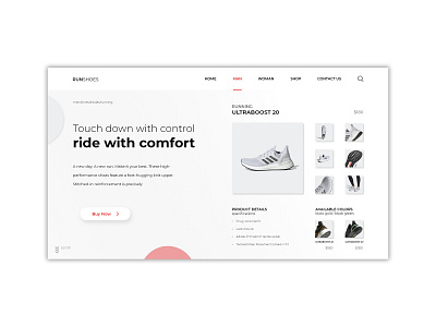 RunShoes adobe illustrator adobe photoshop adobe xd design prototype prototyping sports design web ui design web ui ux web ux design webdesign website
