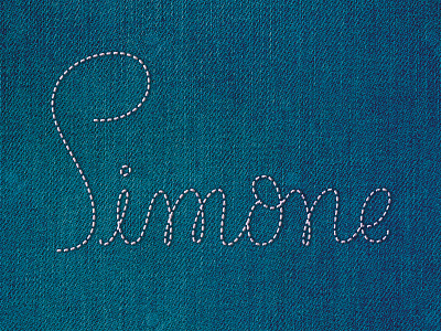 Simone lettering retro sewing typography