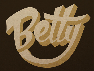 Betty 60s americana casual lettering script typography