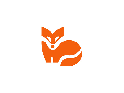 Fox animal bold fox geometric logo logodesign modern