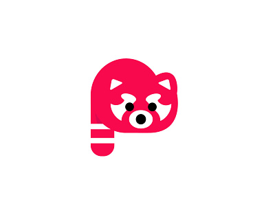 Red Panda animal animal logo bold logo logodesign modern panda red red panda