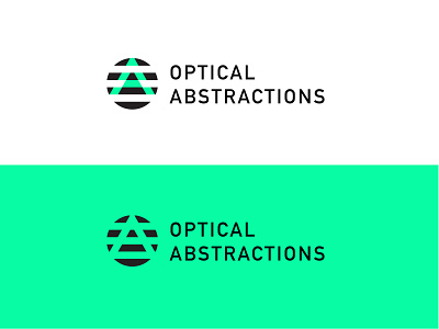 Optical Abstractions a bold geometric letter logo logodesign modern negative space o optical photography video