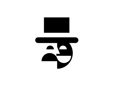 Monopoly concept bold face game geometric hat logo logodesign mascot modern monopoly mustache