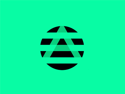O + A concept a design geometric letter logo logodesign modern negative space o optical