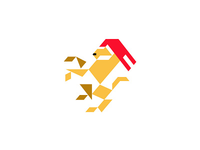 Lion #3 animal geometric lion logo logodesign modern
