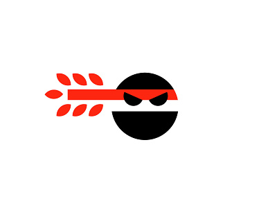 Prairie Ninja bold design geometric logo logodesign modern ninja prairie ninja wheat