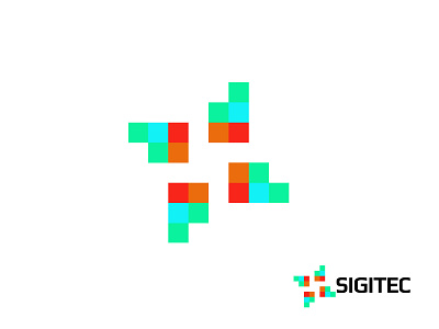 Sigitec geometric logo logodesign modern simple technology