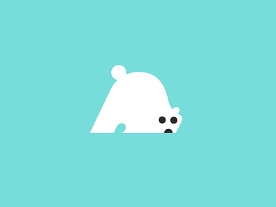 Polar Bear animal branding design geometric logo logodesign modern polar polarbear