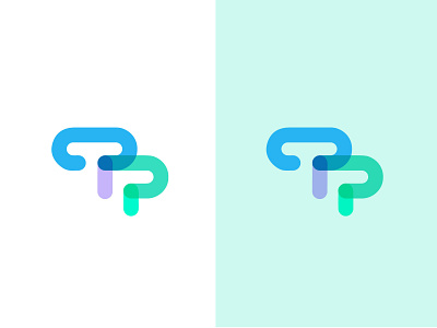 T P #2 bold design geometric letter logo logodesign modern simple technology