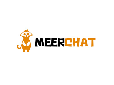 MeerChat animal design logo logodesign modern simple social