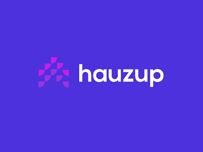 Hauzup geometric logo logodesign modern simple technology