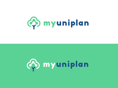 My Uniplan design diagram logo logodesign modern simple tree university