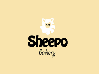 sheepo bakery animal bold design logo logodesign modern sheeps simple