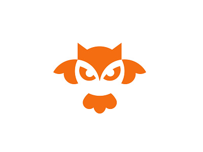 Owl 2 animal bird bold design geometric logo logodesign modern simple