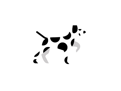 dalmatian animal dalmatian dog geometric logo logodesign modern simple
