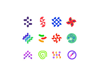 abstract logos bold branding ecommerce geometric investment logo logodesign modern social software technology