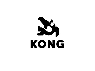 Kong animal ape bold geometric gorilla king kong logo logodesign modern