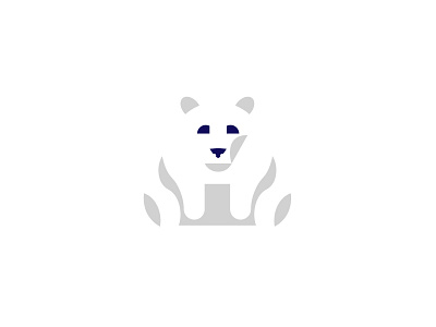 polar bear 2 animal design geometric logo logodesign modern polar polarbear