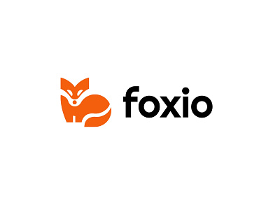 foxio animal bold branding flat fox geometric logo logodesign modern simple web