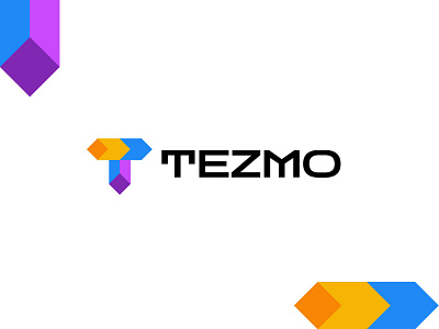 tezmo branding geometric letter t logo logodesign modern software technology