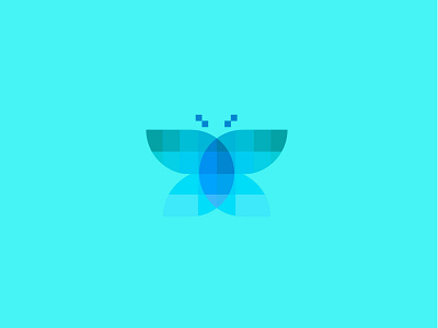 butterfly branding butterfly geometric logo logodesign modern technology