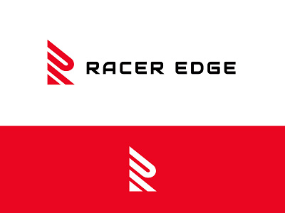 Racer Edge automotive branding geometric letter r logo logodesign modern race racing simple