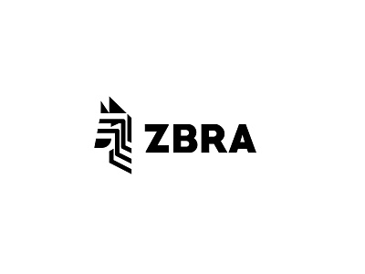 zbra bold branding geometric logo logodesign modern simple zebra