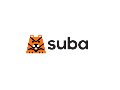 Suba animal bold branding geometric logo logodesign modern software tiger