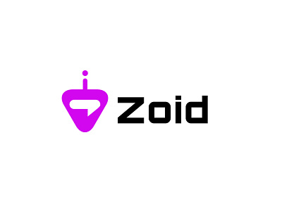 Zoid bold branding chat design geometric logo logodesign modern robot social