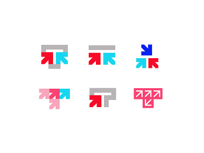 Letter T + Arrow arrow bold branding design geometric letter letter t logo logodesign modern