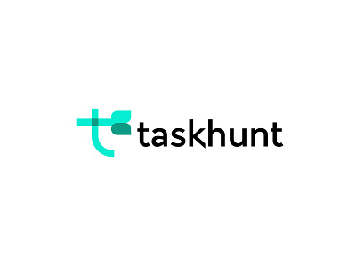 taskhunt arrow bold branding design geometric letter t logo logodesign modern note simple