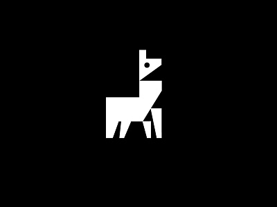 Llama animal bold design geometric llama logo logodesign modern