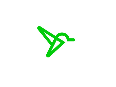 Flyt #2 bird flying geometric logistics logo logodesign modern