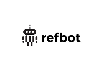 Refbot bold branding design geometric logo logodesign modern