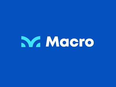 Macro bold branding geometric letter m logo logodesign modern simple
