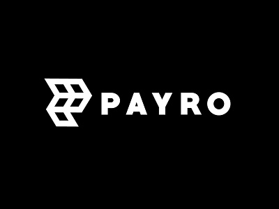 Payro bold finance geometric letter p logo logodesign modern transaction