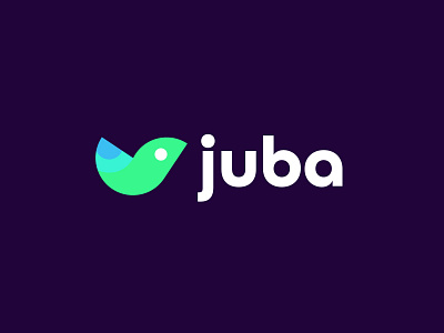 Juba bold geometric juba logo logodesign mobile app modern simple