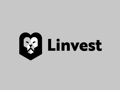 Linvest animal bold finance geometric lion logo logodesign modern