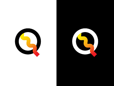 Letter Q/ Sound wave bold branding geometric letter q logo logodesign mobile app modern sound