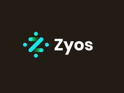 Zyos analytics bold design finance geometric letter z logo logodesign modern percent strategy technology