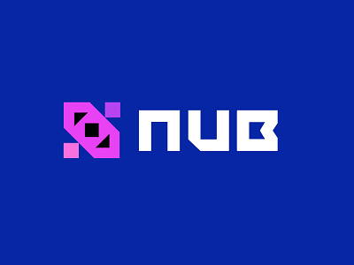 NUB bold design geometric letter n logo logodesign modern software