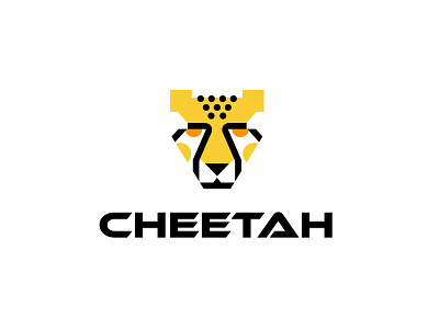 Cheetah animal bold cheetah cryptocurrency design geometric logo logodesign modern technology