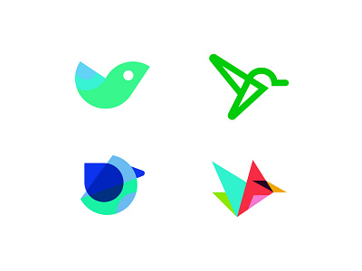 Bird Logos birds bold cryptocurrency design geometric logo logodesign media modern simple technology