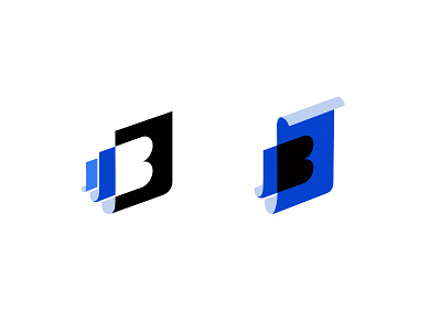 Blueprint 3 agency blue blueprint bold branding geometric logo logodesign modern paper