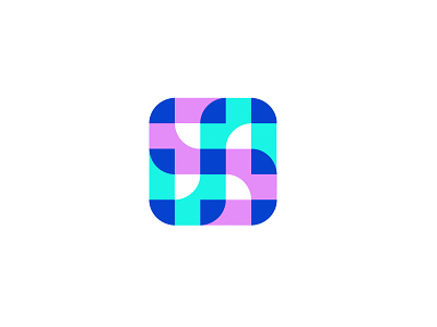 Digital Square 3 bold design digital geometric logo logodesign modern square technology