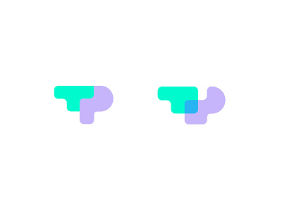 Letters t + p bold finance geometric installments logo logodesign modern payments technology