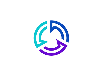 Unused concept arrows cloud loading logo logoinspirations spinning technology