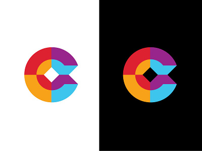 C concept bold branding c colorful construction design geometric illustrator letter logo logodesign modern