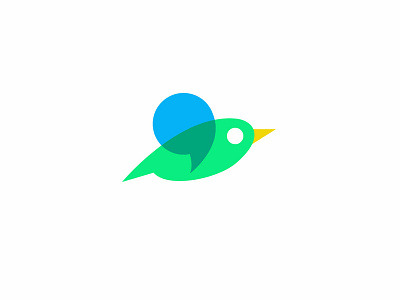 Chat/bird 2 animal app bird bird logo chat flat flying bird logo logodesign modern social technology