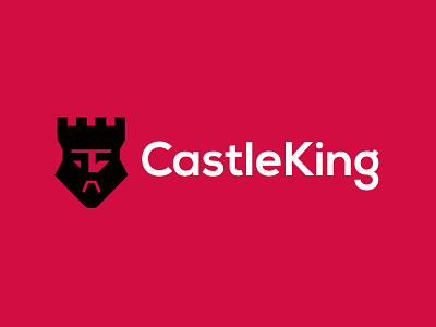 Castleking bold castle crown design geometric king logo logodesign modern property realestate simple